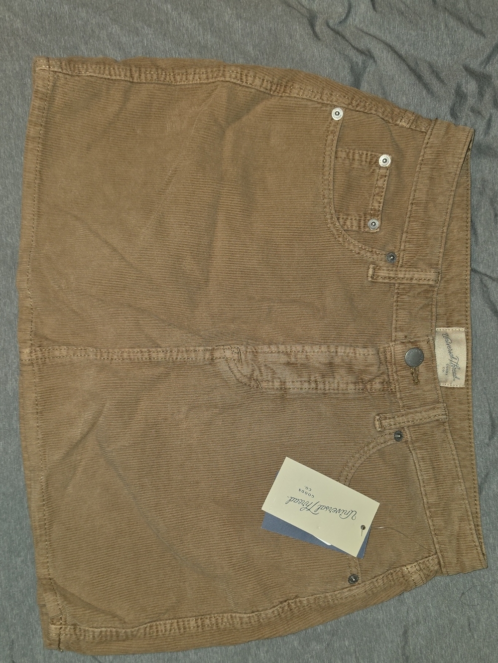 Universal Thread Brown Corduroy Mini Skirt